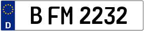 Truck License Plate